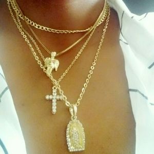 Blessings Gold Necklace Set